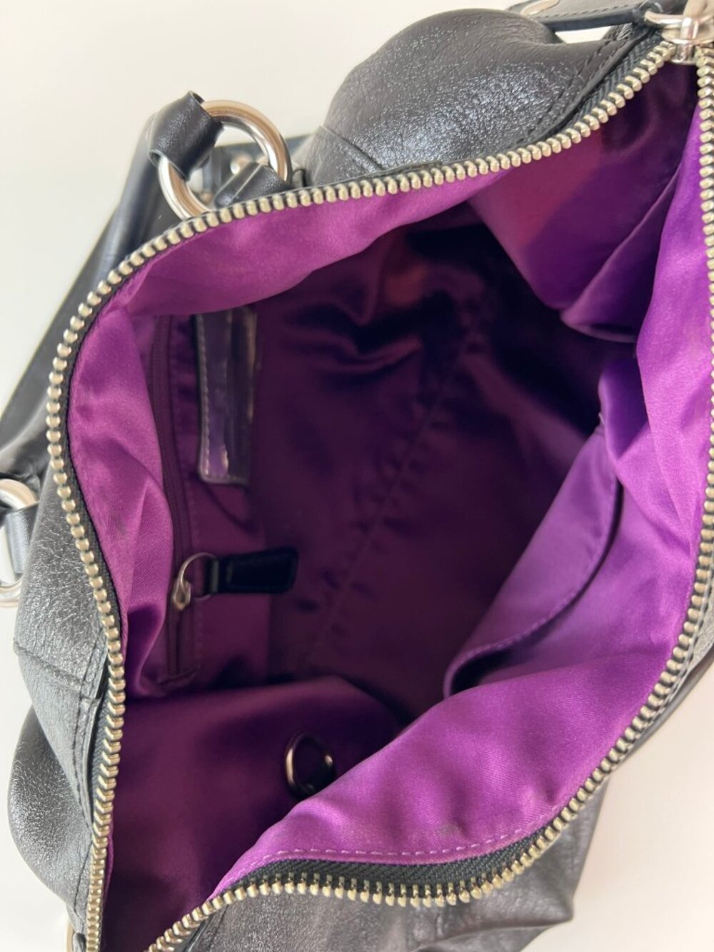 Y2K Coach Madison Sabrina Black Leather Purse Silver Hardware - Picture 5 of 12